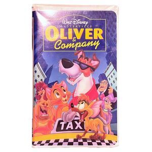 Oliver and Company (VHS, 1996) Disney TESTED Tape and Case